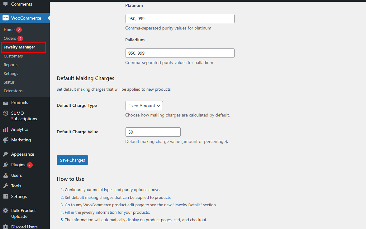 **Plugin Settings**\
