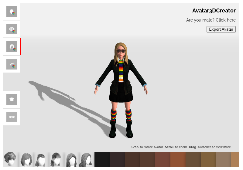 Character 3D Creator Tool online