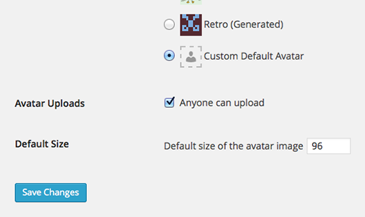 Avatar Manager options under the [Settings Discussion Screen](http://codex.wordpress.org/Settings_Discussion_Screen).