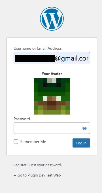 Login Menu