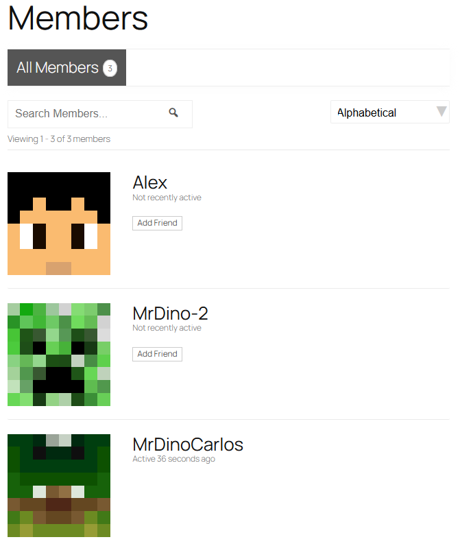 BuddyPress Members List Compat