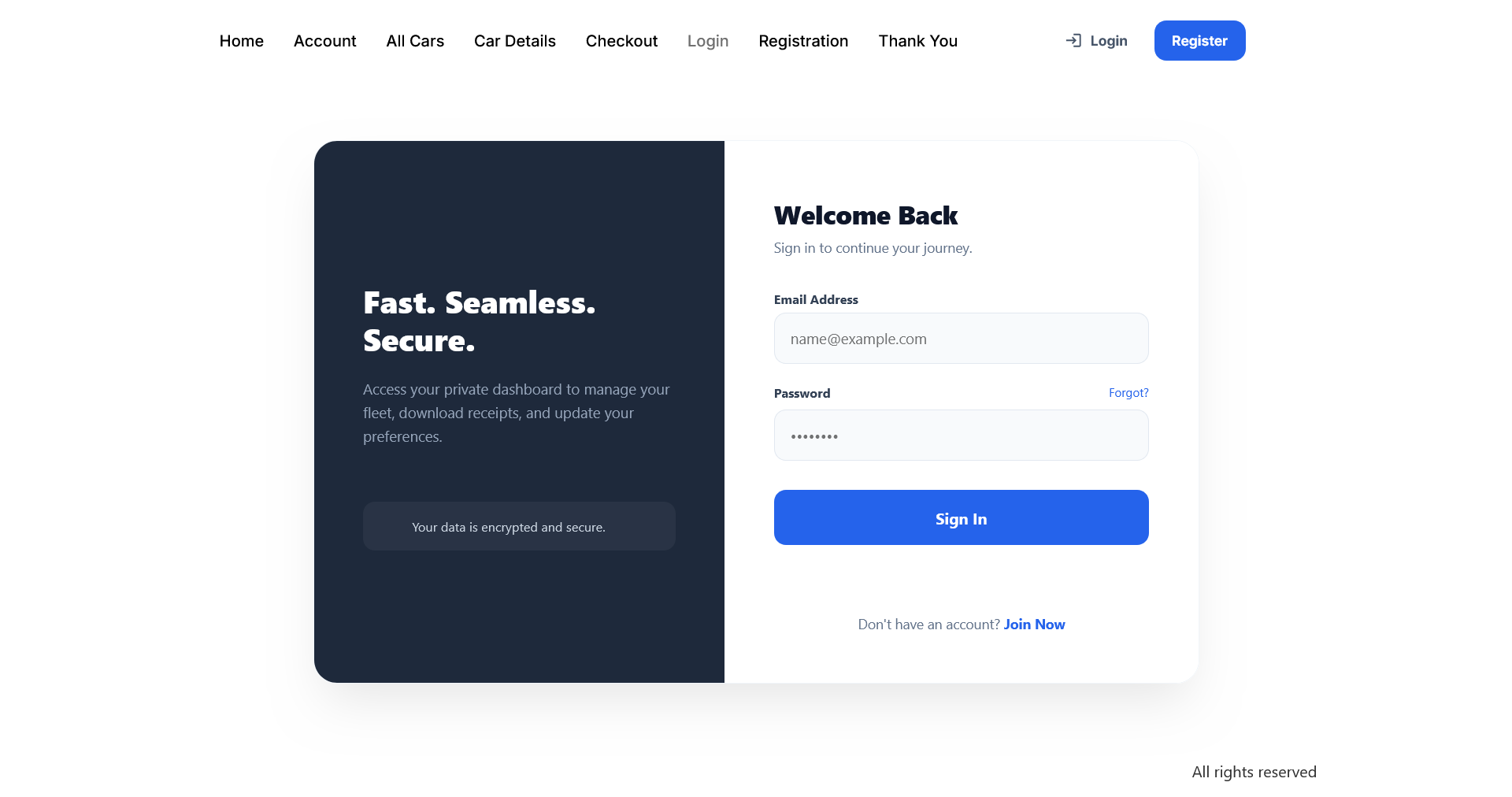**Reports: Performance Analytics** - Deep-dive financial reporting that calculates total revenue, monthly growth, and individual vehicle ROI.