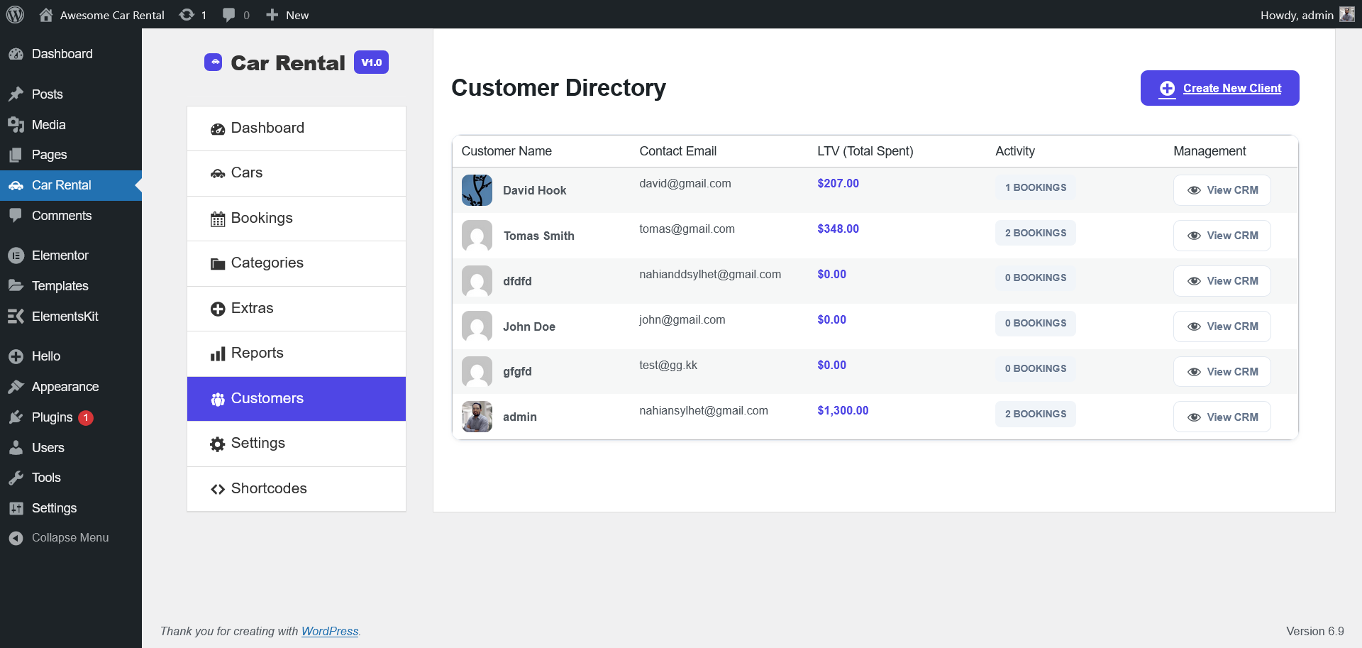 **Account: The Elite Customer Dashboard** - A private, AJAX-powered portal where clients can track active rentals, download receipts, and manage their NYC pickup preferences.