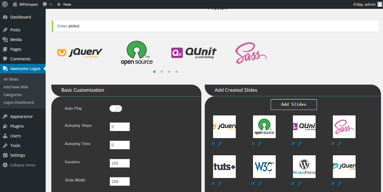 admin preview
