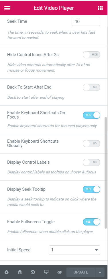 Audio Player widget/addon styling options (pro)