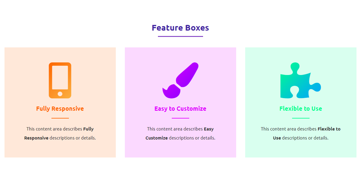 Team Members- Horizontal layout