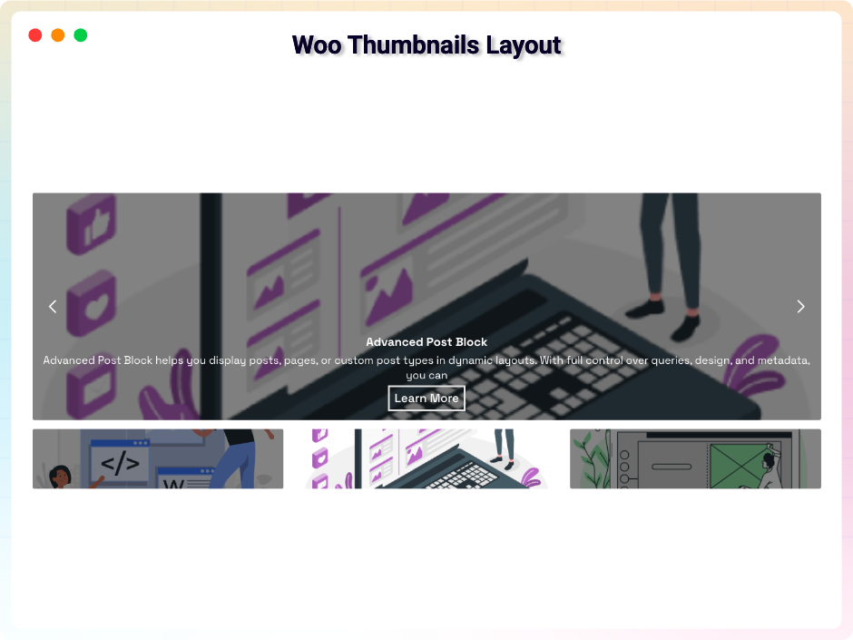 Posts Carousel Layout 3D Style