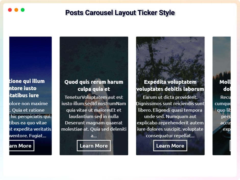 Video Carousel Layout 3D Style