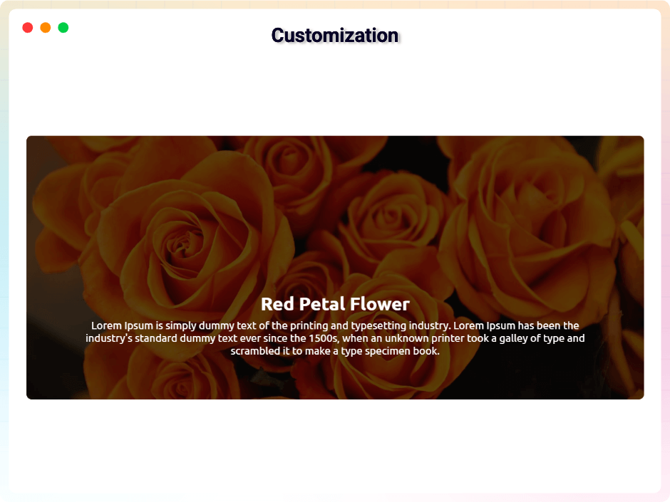 Video Default Layout Fade Effect