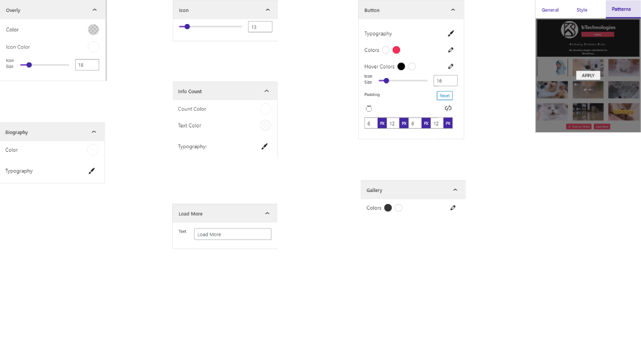 Default profile slider landscape