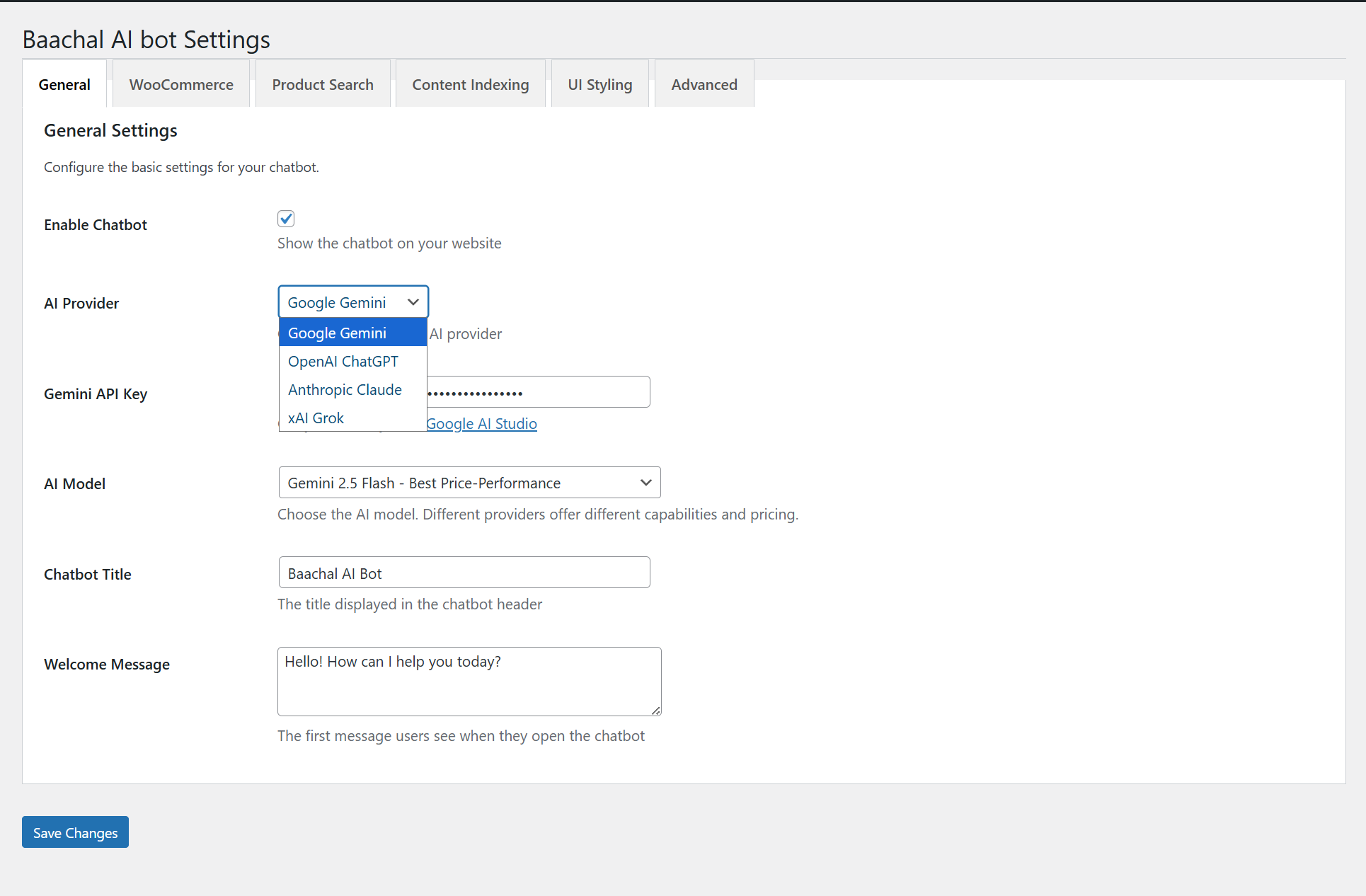 **Admin Settings** - Intuitive tabbed interface for easy configuration