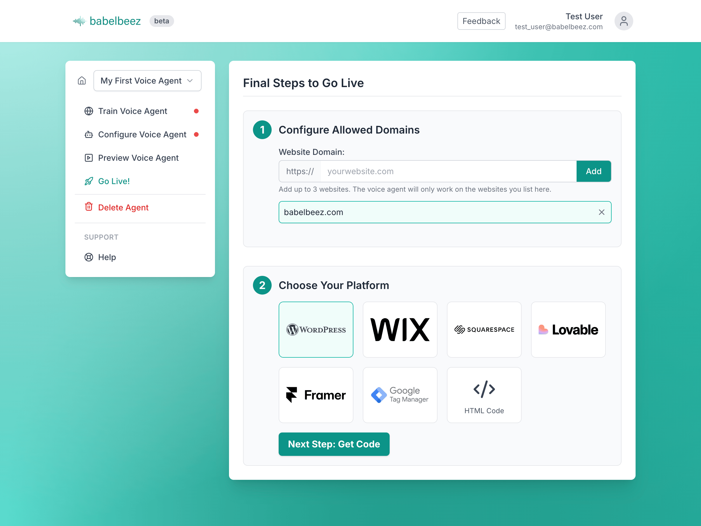 Instant Setup: Live in minutes.