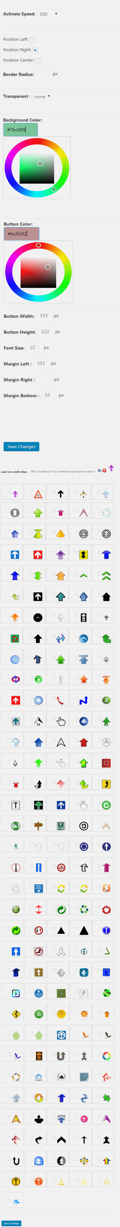 Admin Panel view of submitted form data.