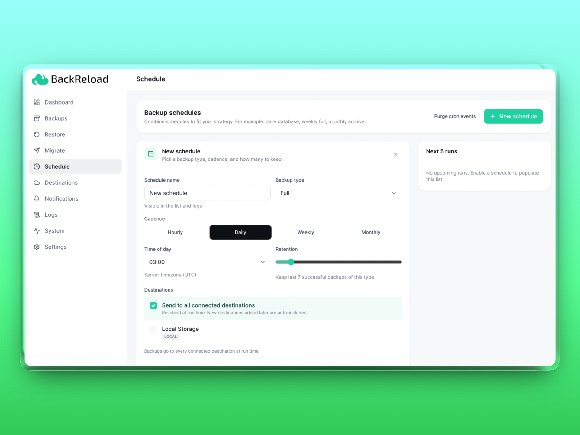 Maintenance mode — a branded "be right back" page that can auto-enable during a restore.