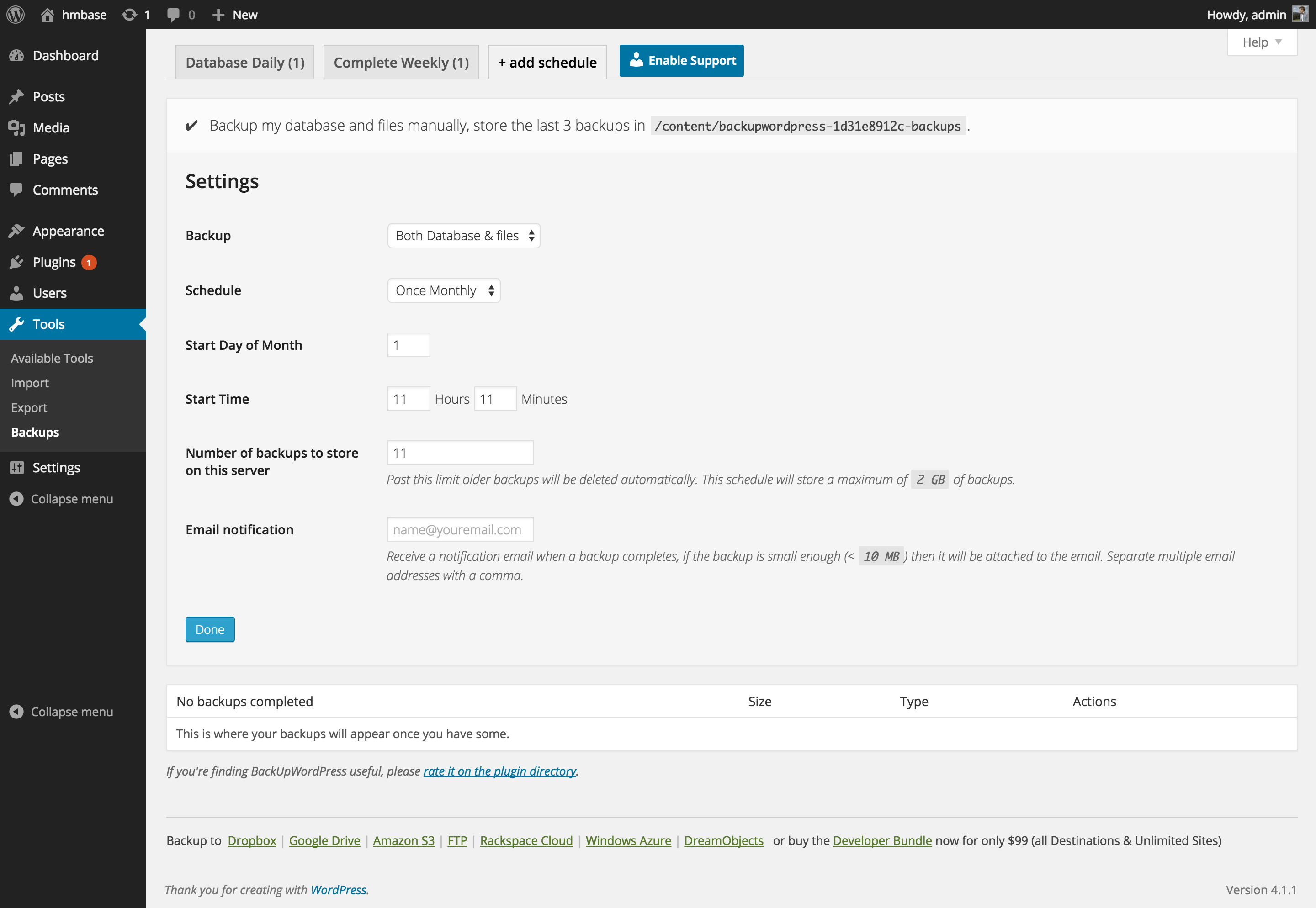 Manage multiple schedules.