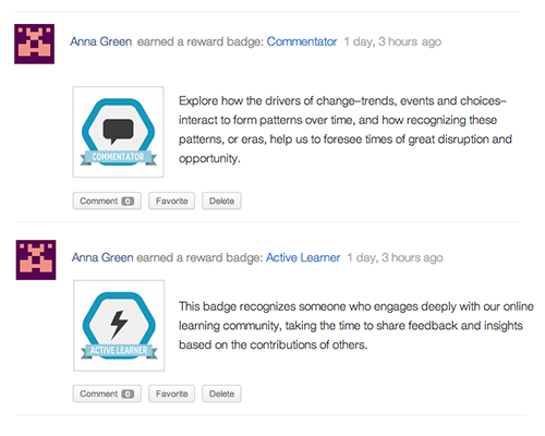 Display select or all earned achievements and badges on the BuddyPress Activity Stream and User Profiles.