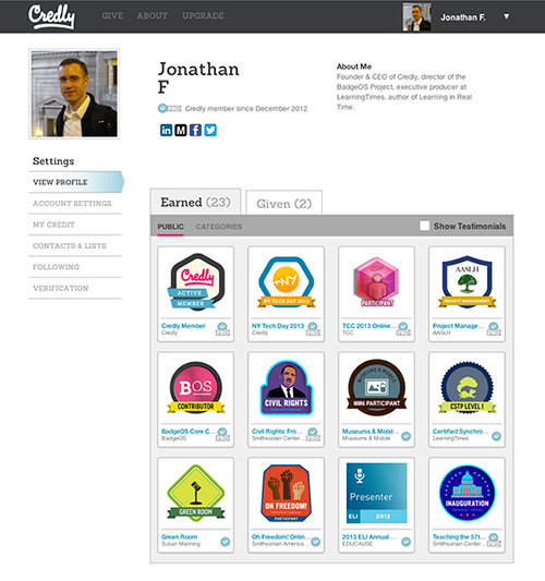 Earned badges on your BadgeOS Community site are "Open Badges" that are sharable via Credly to virtually any social network, site, blog or the Mozilla Backpack.