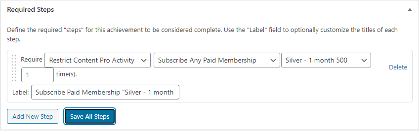 Achievement will be awarded if user purchased a special paid membership.