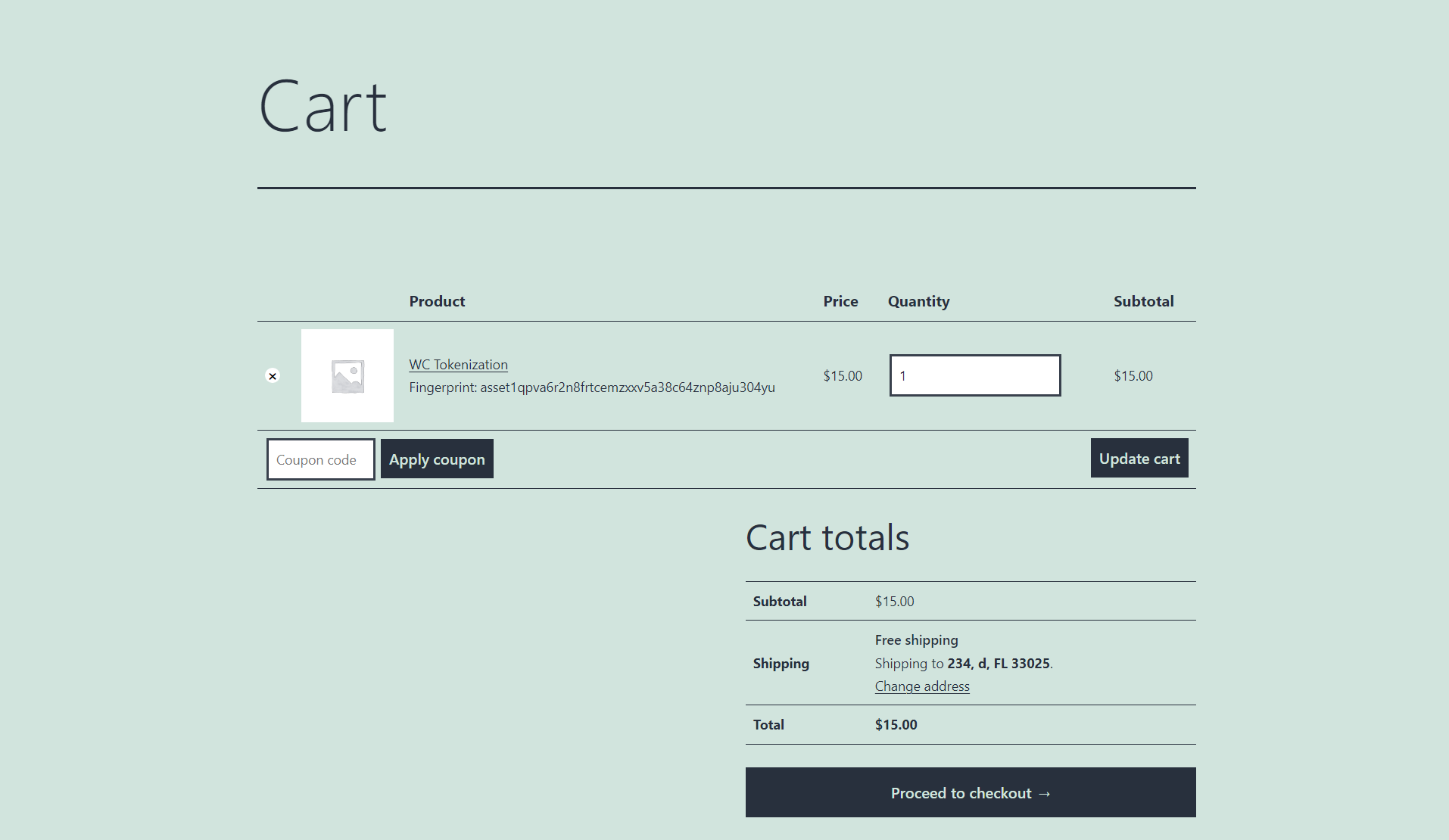 Asset Tracking page sample. This page uses the shortcode [bak_asset_tracking]