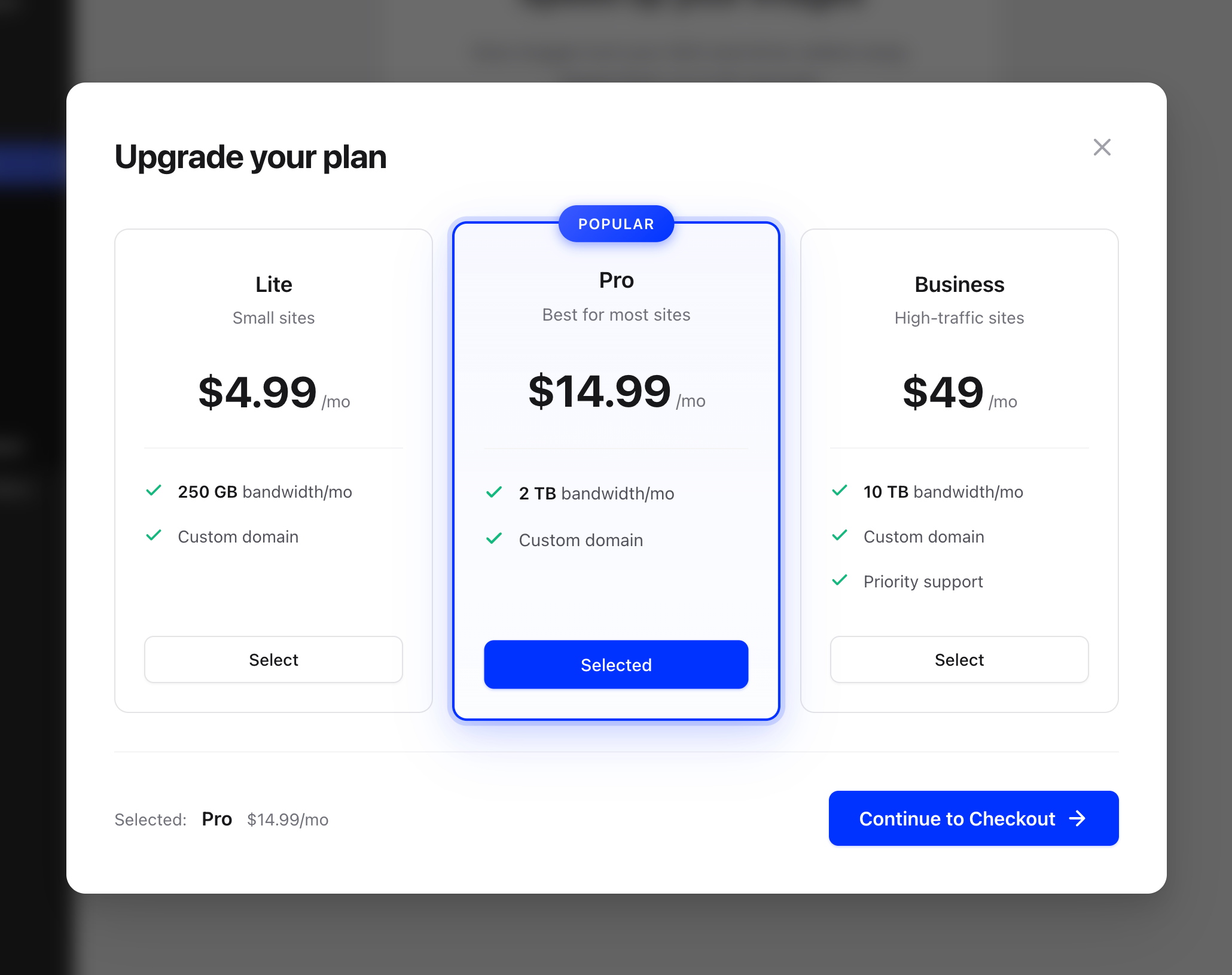 Generous free tier, simple upgrades
