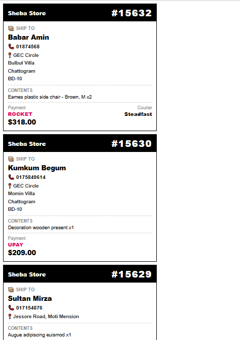 Shipping label Print (Bulk/Single)