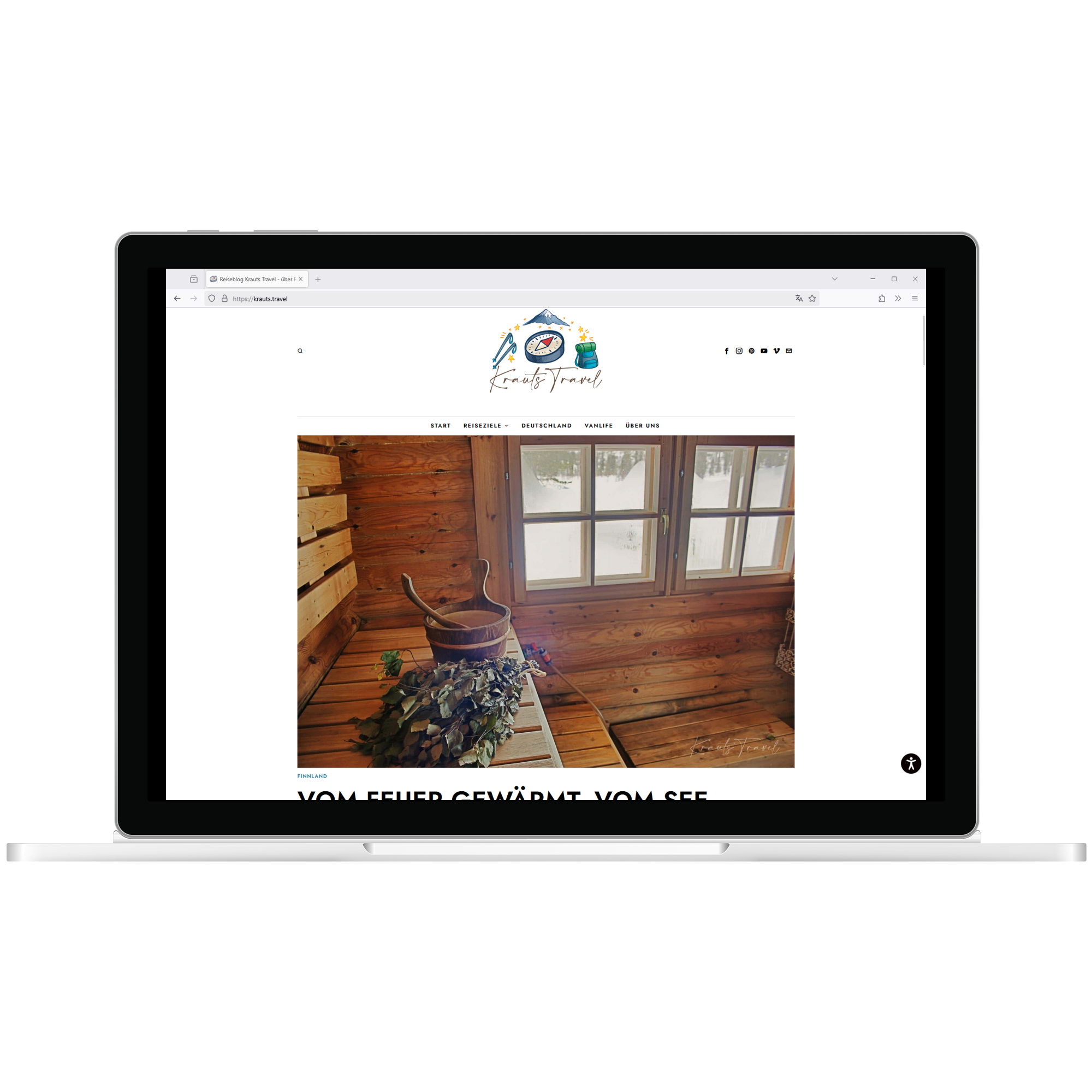 **Widget Icon Active on Website** – The Hürdenlos.Assist widget icon displayed on the bottom corner of a website.