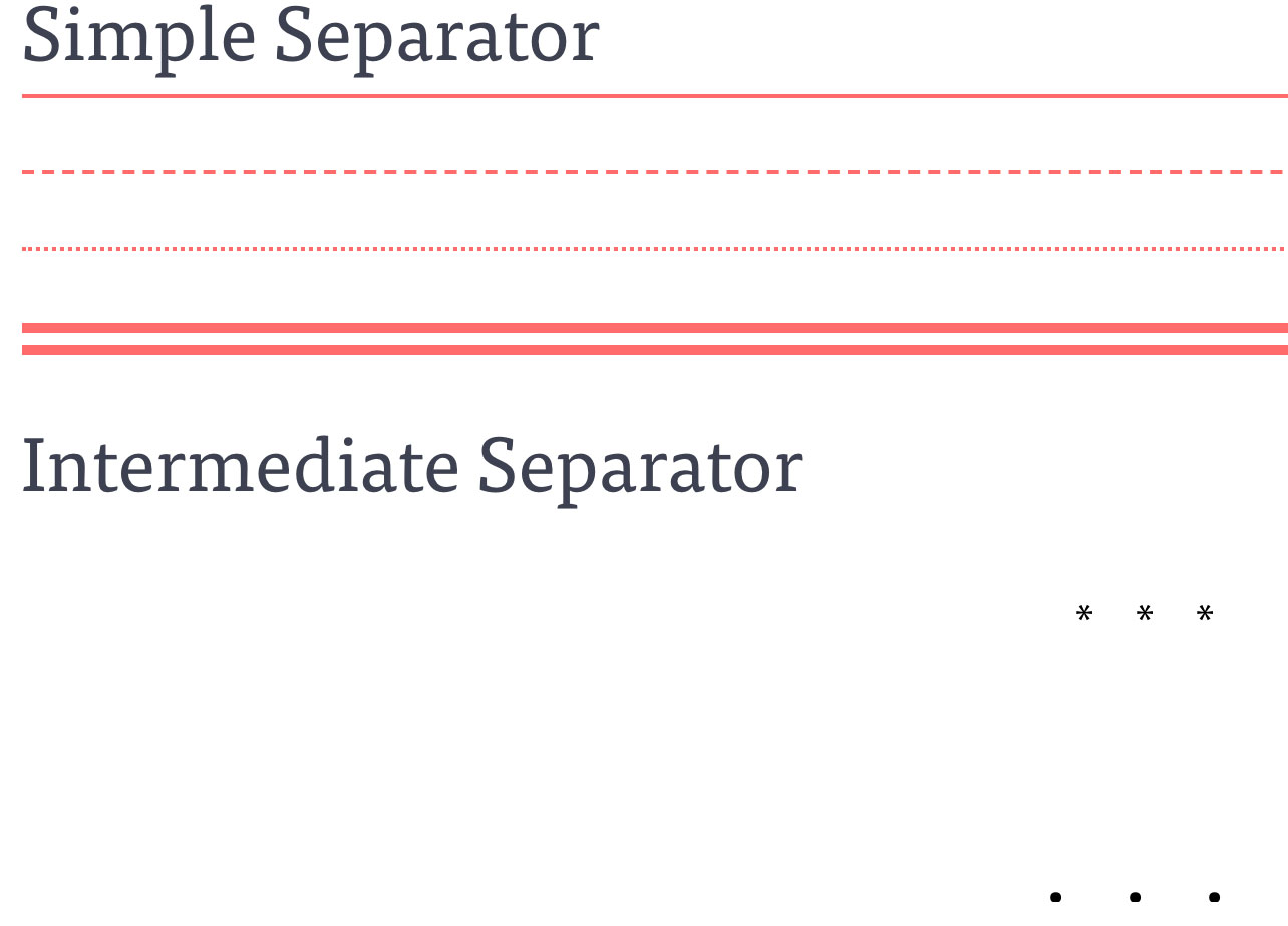 Separators