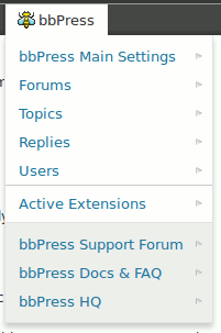 bbPress Admin Bar Addition in action - primary level - default state (running with bbPress 2.1-bleeding and WordPress 3.3+ here)
