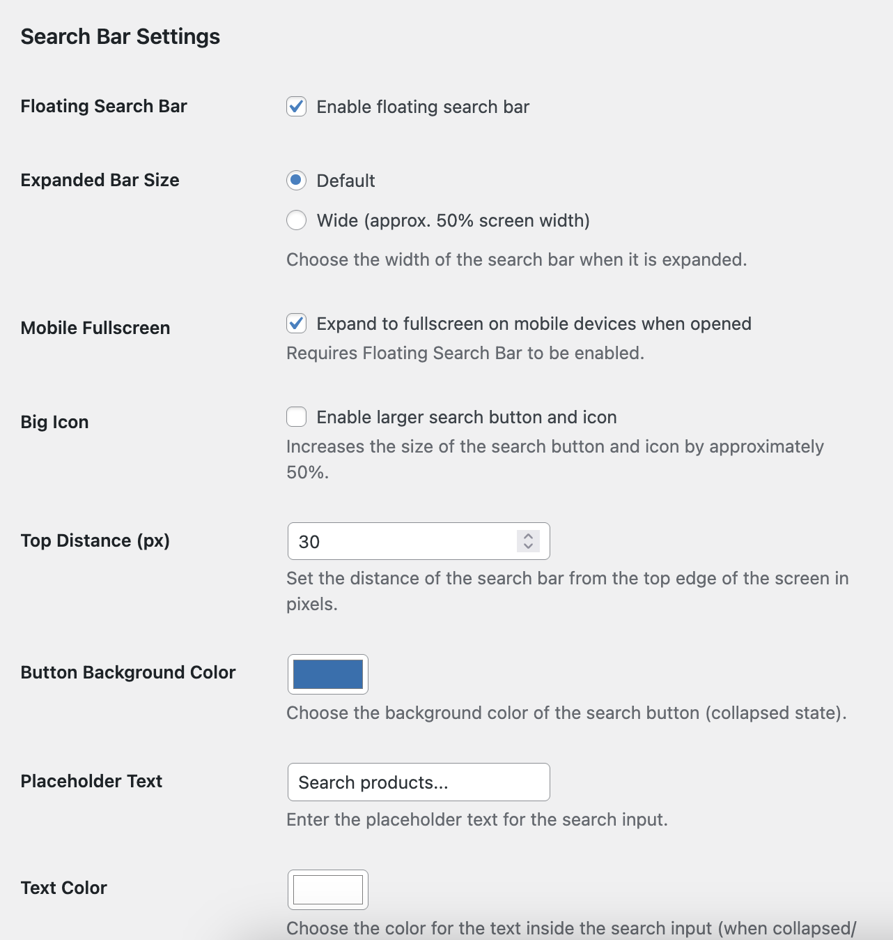 The intuitive and easy-to-use settings panel in your WordPress dashboard.