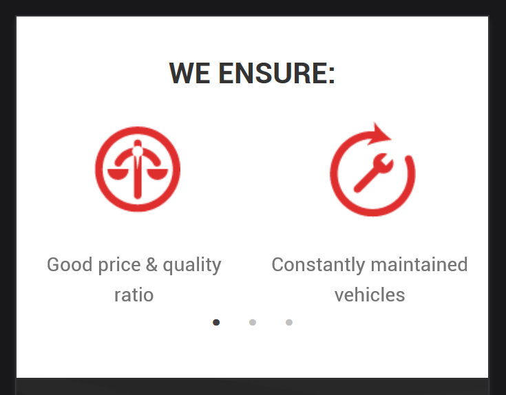 Benefits - Responsive View of Benefits Slider