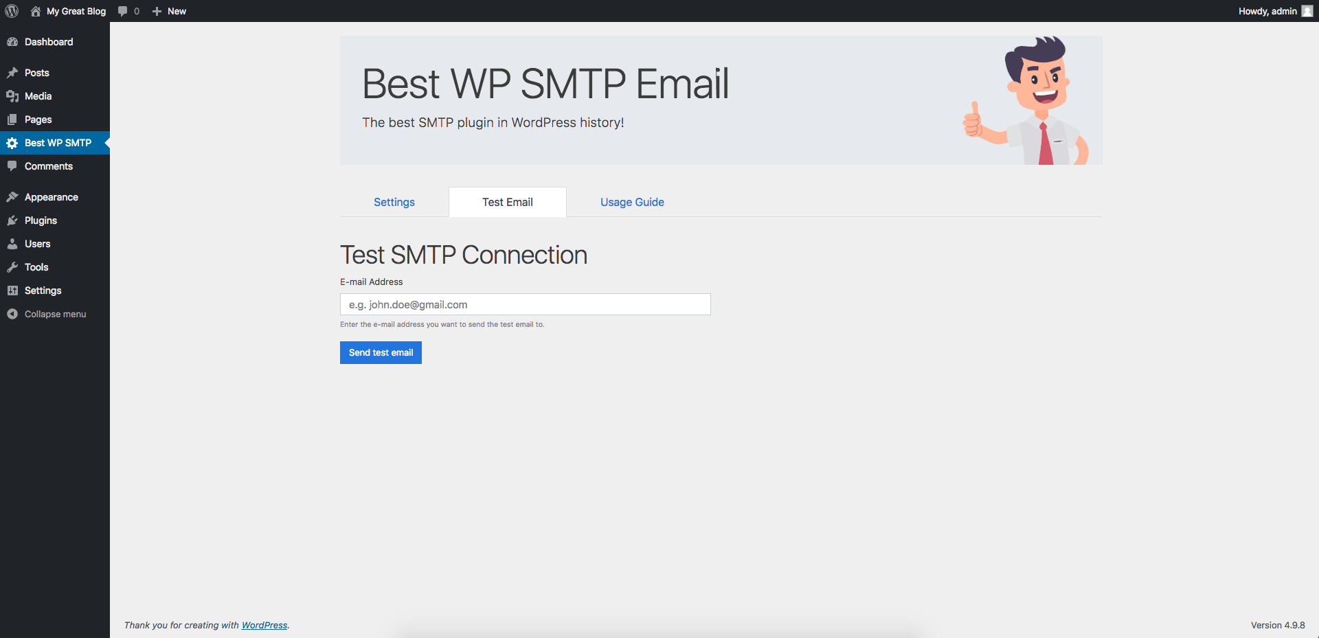 Easily Test SMTP Function