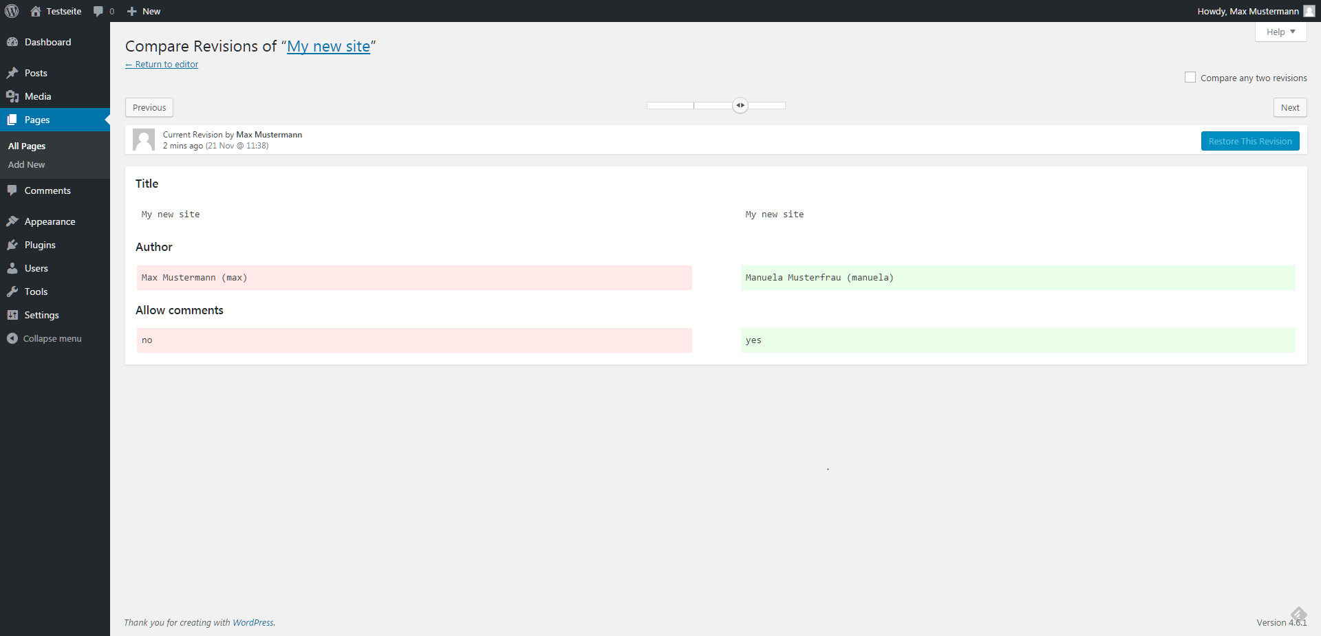 Revisions were also made if only some of the additional fields were changed.