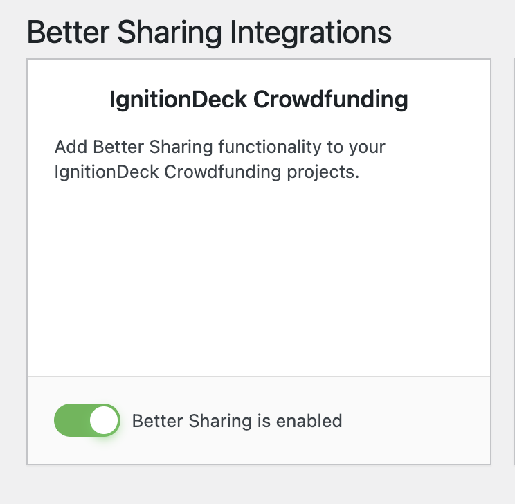 Our Better Sharing interface is simple and easy to use.