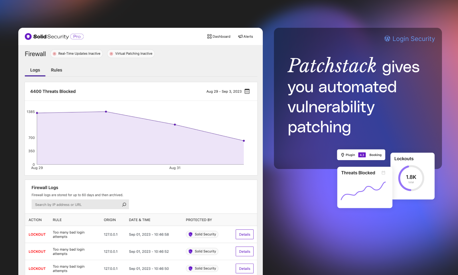 Automated vulnerability patching with Patchstack (Pro)