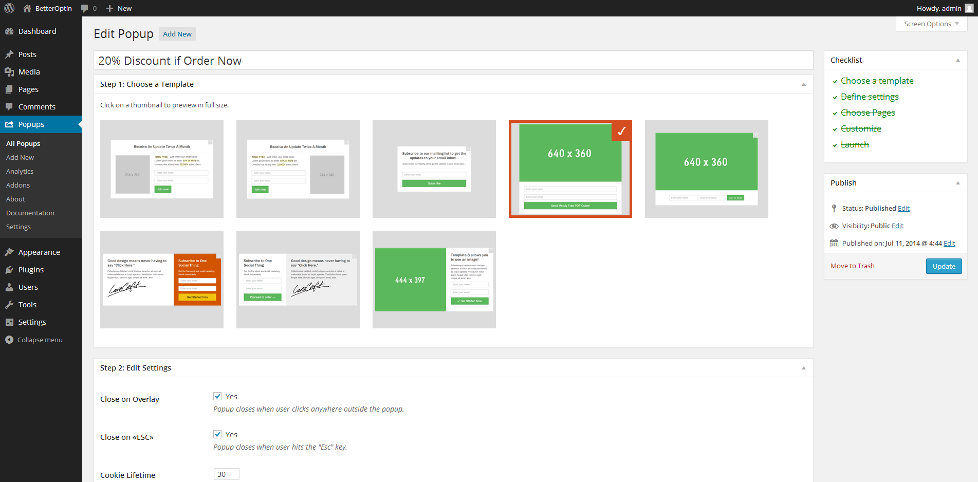 Creating new popups is easy as a breeze