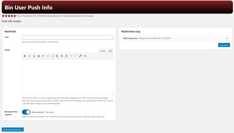 Management page