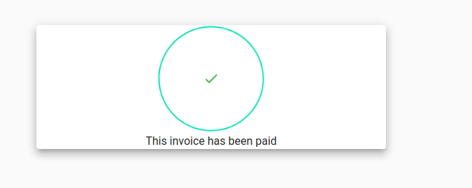 Example of sucessfuly paid invoice.