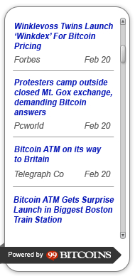 Bitcoin News Feed Widget Preview