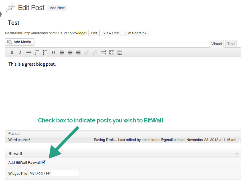 ** Enable Widget In Admin Section **