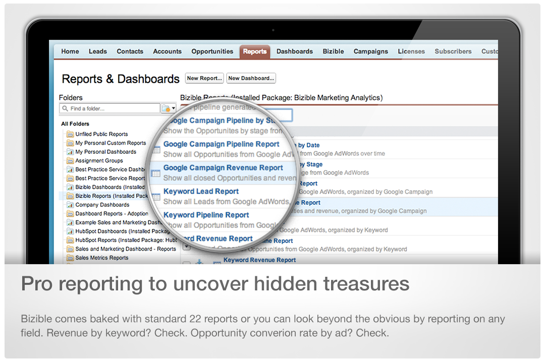 Pro reporting to uncover hidden treasures.