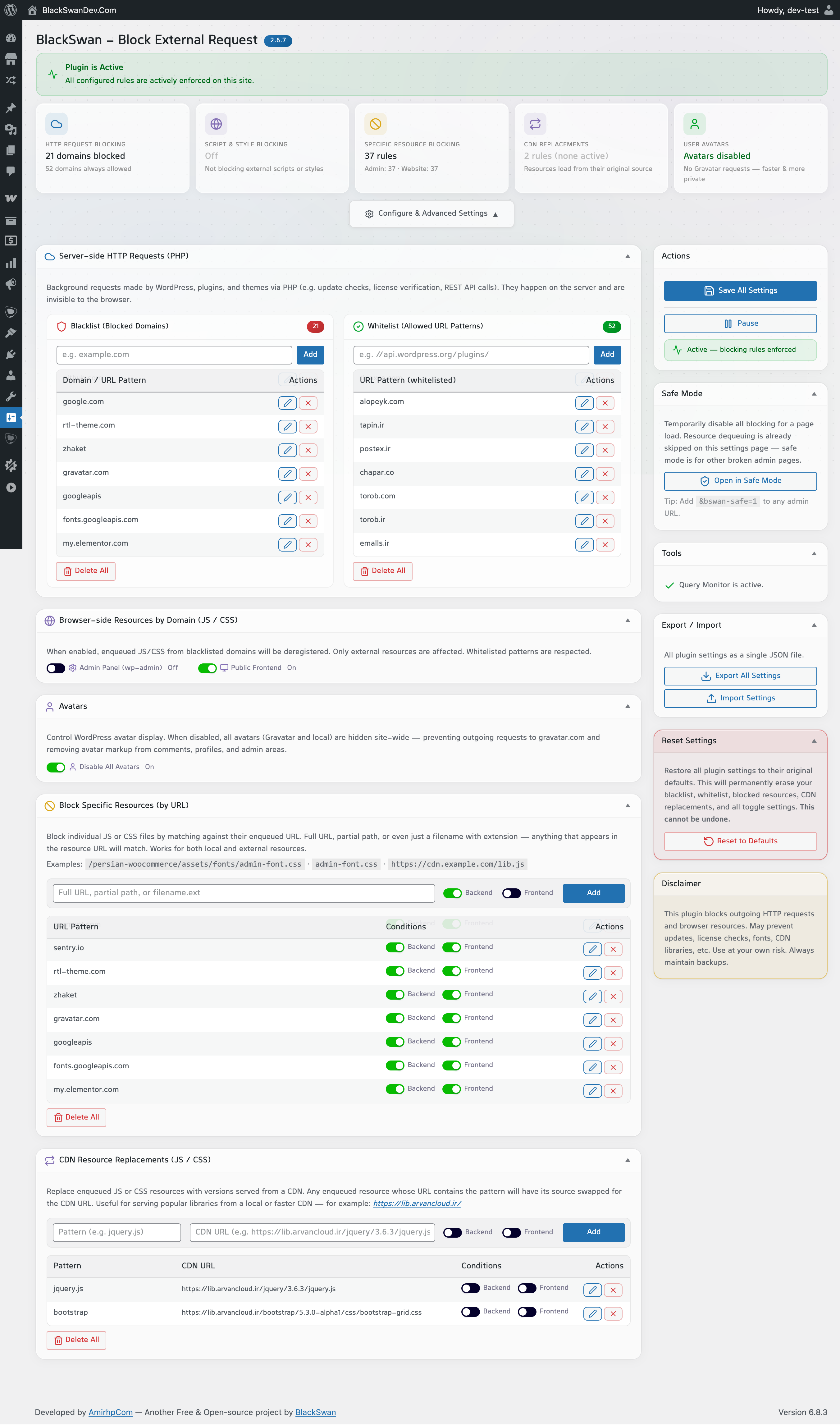 Expanded Settings page [EN]