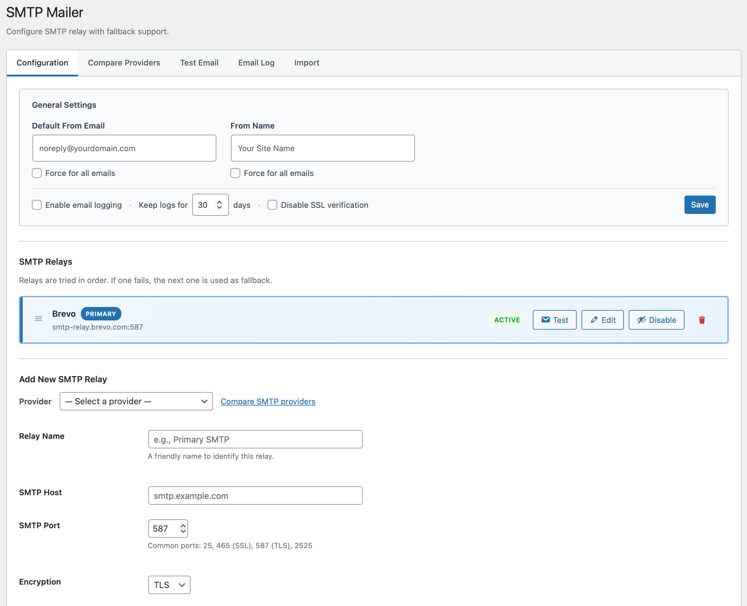Content Duplicator settings