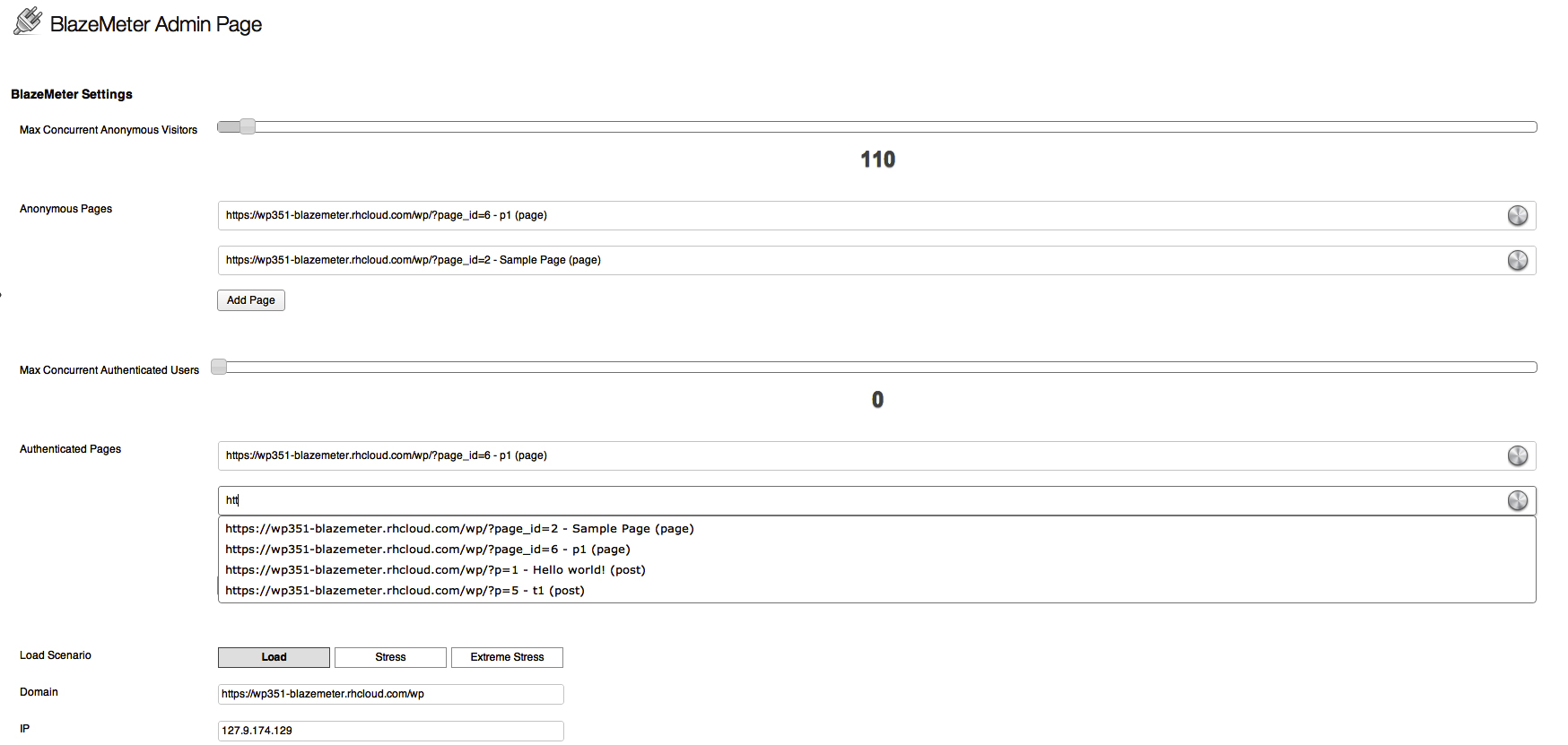 Autosuggest for pages