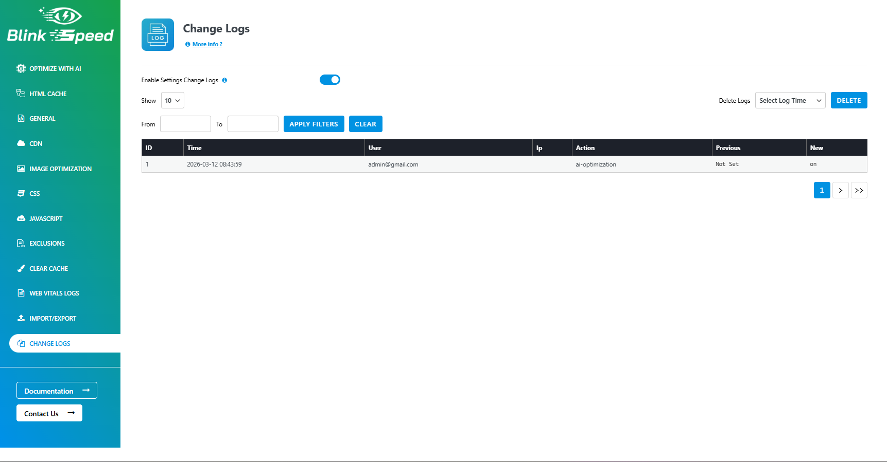 **CDN Integration Settings** – Connect your CDN by adding the CDN URL, selecting file types to serve via CDN, and excluding specific paths.