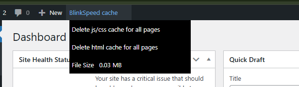 **Image Optimization Settings** – Configure image performance options including WebP conversion for JPG/PNG, lazy loading for images, iframes, video, and audio, SVG handling, and responsive images. This screen helps you reduce image payload and improve page load speed with a single click on Save Changes.
