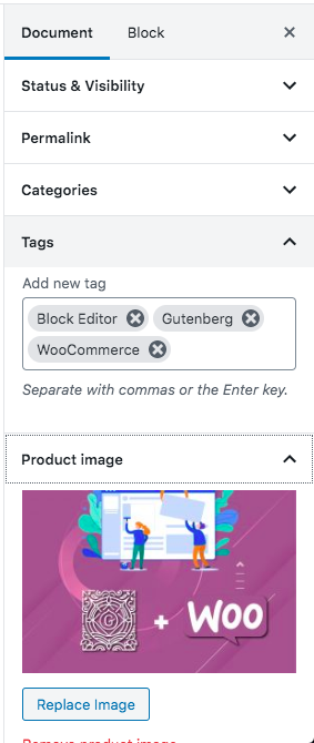 Product Single Page Designed with The ‘Block Editor’