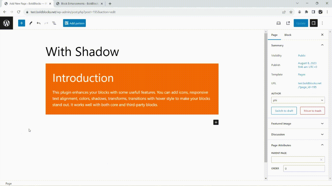 Add color with hover style to a group