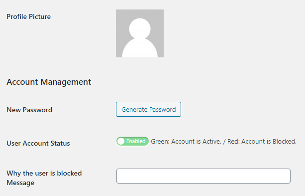 User is Active - edit user