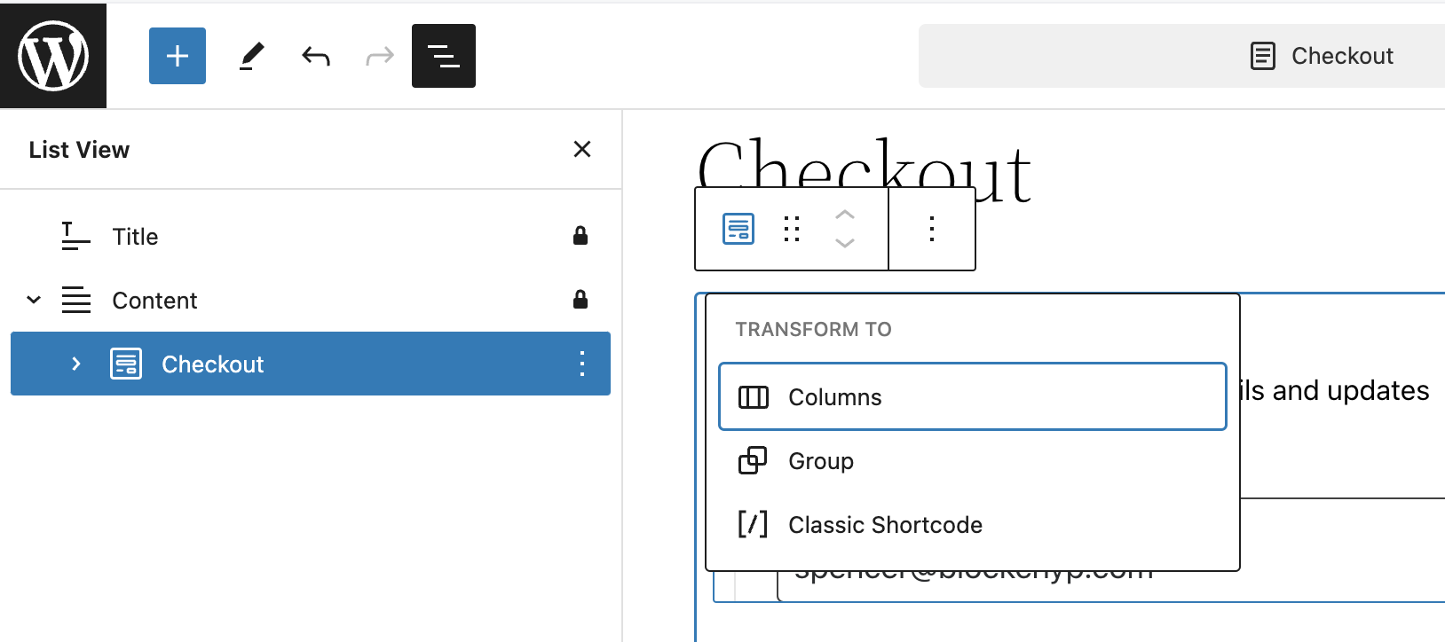 How to disable Checkout Blocks.