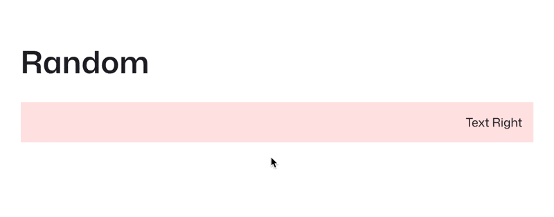 Front-end display of randomly selected blocks with custom styling.